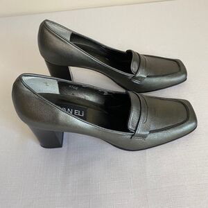 VANELi Pewter colored Square Toe Pump dress shoe size 9.5